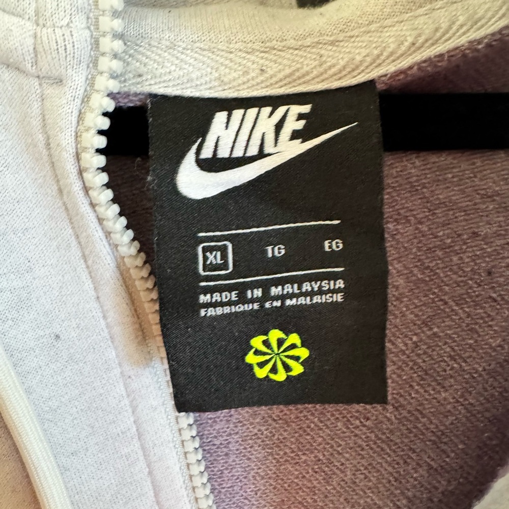 Nike Light Gray Full-Zip Hooded Jacket - Picture 5 of 5
